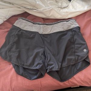 Grey Lululemon shorts size 6
